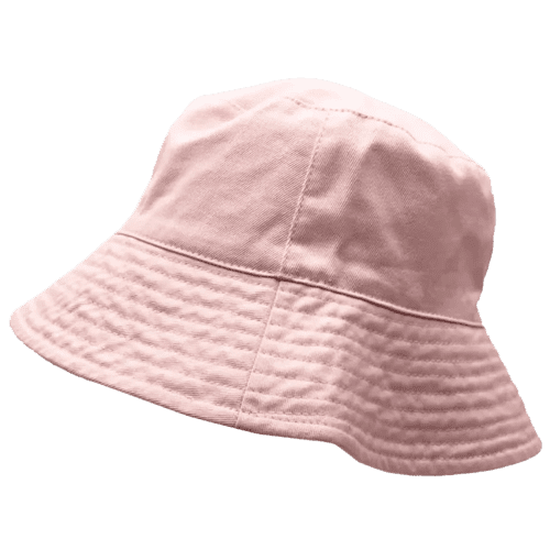 Custom embroidered Cotton Bucket Hats in Pink by Total Merchandise