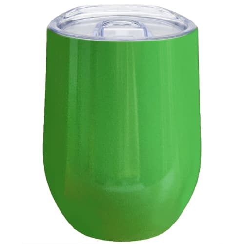 Branded Double-Walled Coffee Tumblers in Green from Total Merchandise