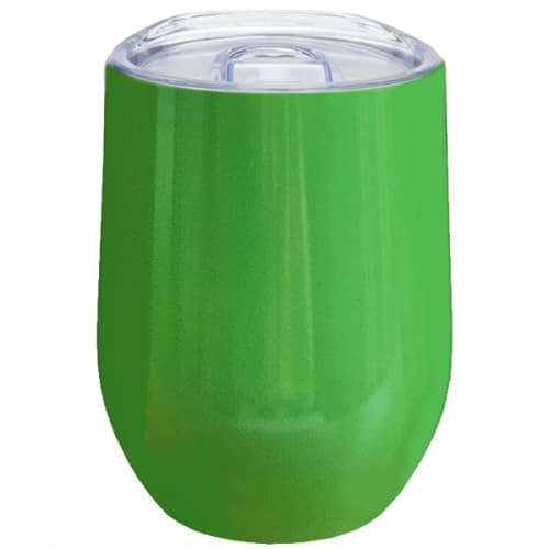 Branded Double-Walled Coffee Tumblers in Green from Total Merchandise