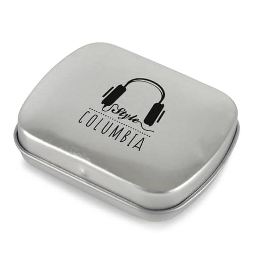 Promotional Rectangular Mint Tin With A Design From Total Merchandise - Silver