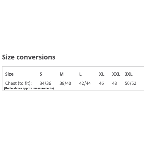 Size Chart for Gildan Premium Cotton Men's Polo Shirts from Total Merchandise