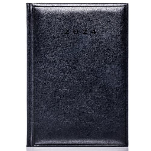 Business Colombia Cream A5 Daily Diary in Black is customised by Total Merchandise.