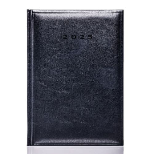 Business Colombia Cream A5 Daily Diary in Black is customised by Total Merchandise.