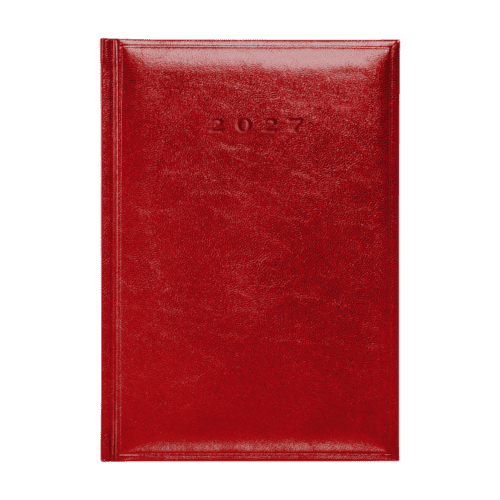 A5 Colombia Cream Daily Diary in Burgundy