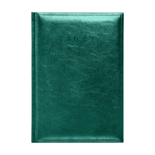 Corporate Colombia Cream A5 Daily Diary in China Blue is customised by Total Merchandise.