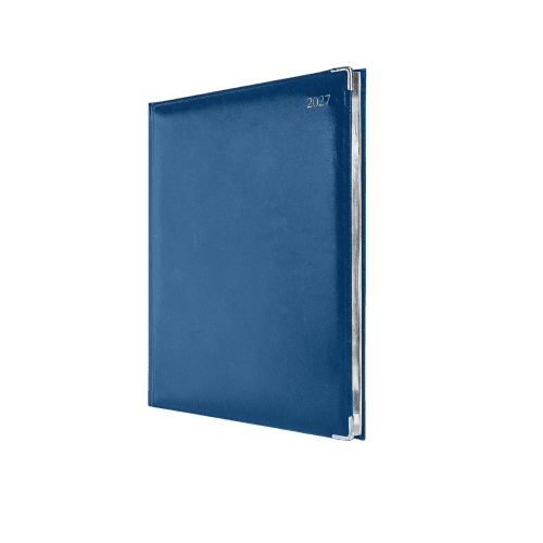 Colombia Deluxe Quarto Weekly Diaries in China Blue
