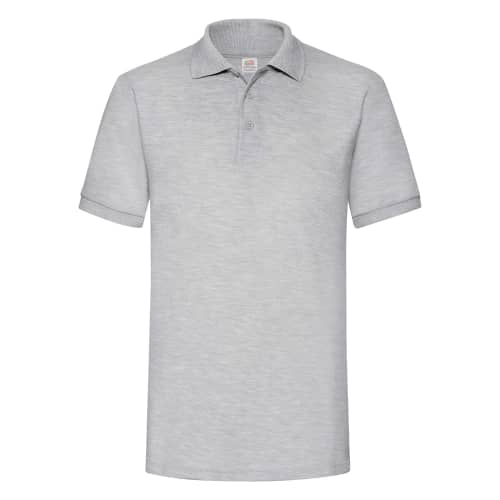 Custom Branded Fruit of the Loom Men's Heavy Polo Shirt in Heather Grey from Total Merchandise