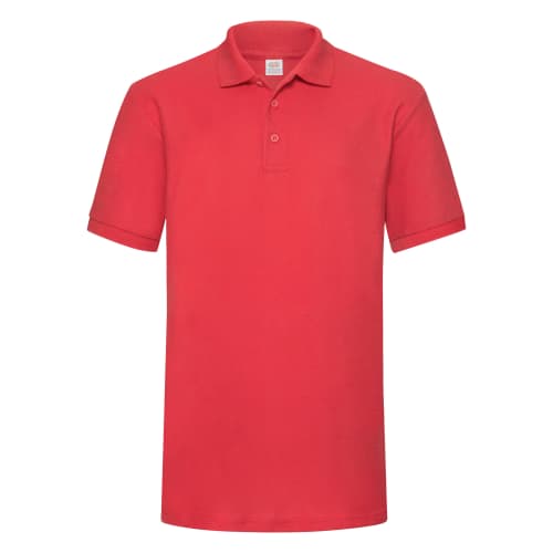 Promotional Fruit of the Loom Men's Heavy Polo Shirt in Red from Total Merchandise