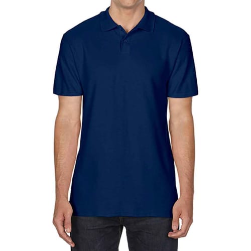 Promotional Gildan Men's SoftStyle Polo Shirts in Navy from Total Merchandise