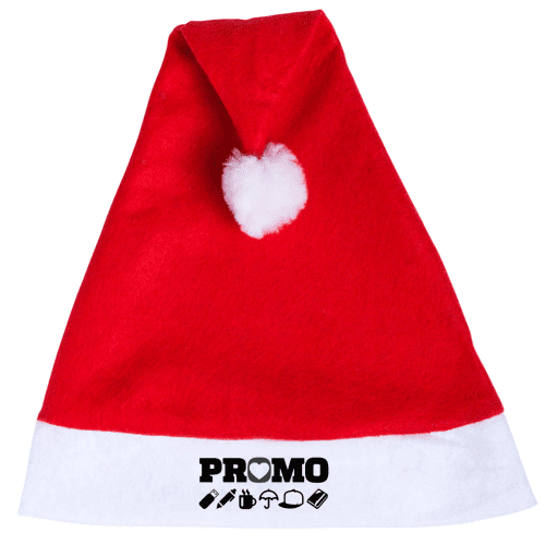 Custom Printed Christmas Santa Hats in Red/White from Total Merchandise