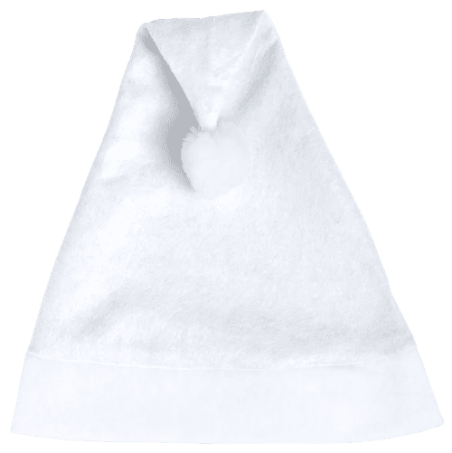 Promotional Christmas Hats in White from Total Merchandise