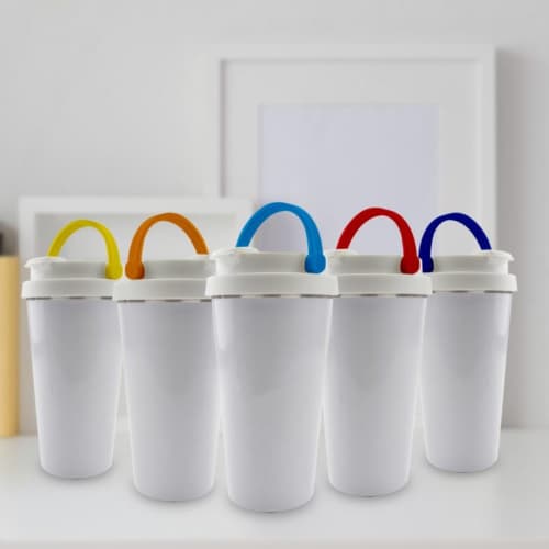 Oxy Insulated Metal Coffee Cups handle colours that are available from Total Merchandise