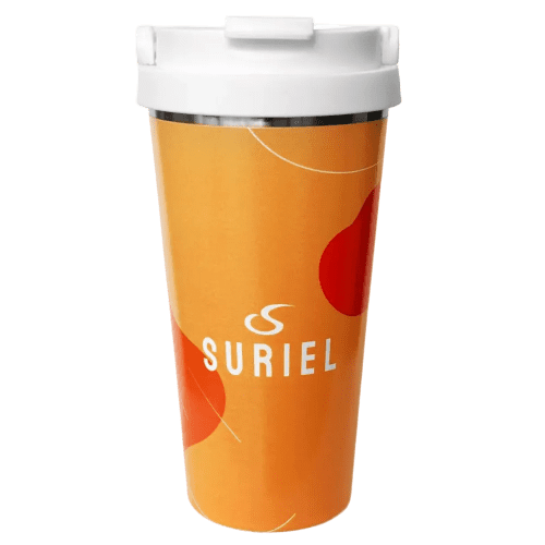 UK Branded Oxy Insulated Metal Coffee Cups Printed with a Logo by Total Merchandise