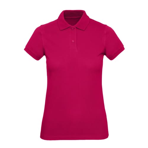 UK Branded B&C Ladies' Organic Cotton Polo Shirt in Sorbet from Total Merchandise