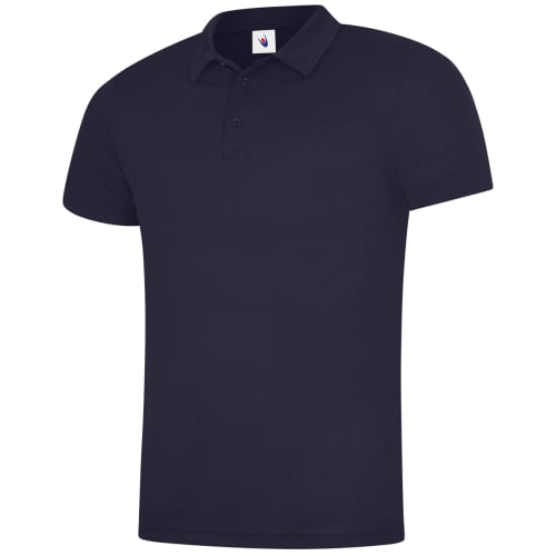 UK Branded Uneek Men's Ultra Cool Polo Shirts in Navy from Total Merchandise