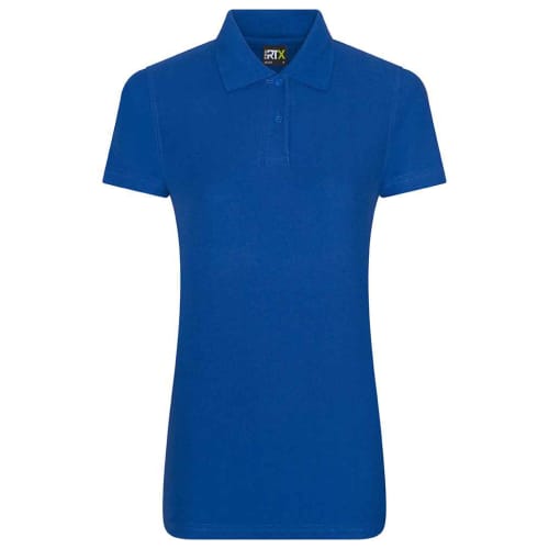 Custom Branded RTX Pro Women's Workwear Polo Shirts in Royal Blue from Total Merchandise