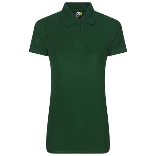 UK Branded RTX Pro Women's Polo Shirts in Bottle Green from Total Merchandise