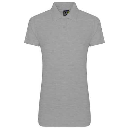 UK Branded RTX Pro Ladies' Polo Shirts in Heather Grey from Total Merchandise