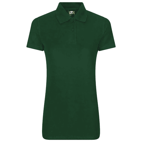 UK Branded RTX Pro Women's Polo Shirts in Bottle Green from Total Merchandise