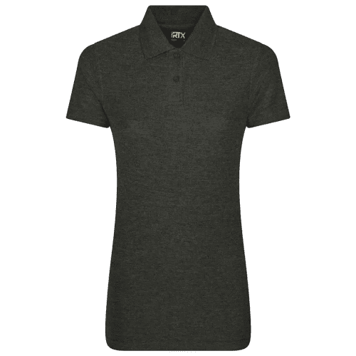 UK Printed RTX Pro Ladies' Polo Shirts in Charcoal from Total Merchandise