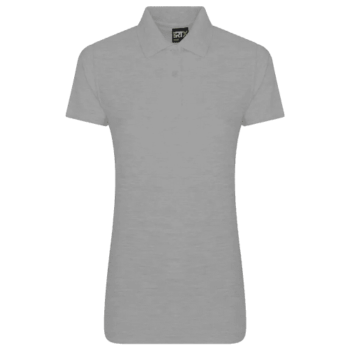 UK Branded RTX Pro Ladies' Polo Shirts in Heather Grey from Total Merchandise
