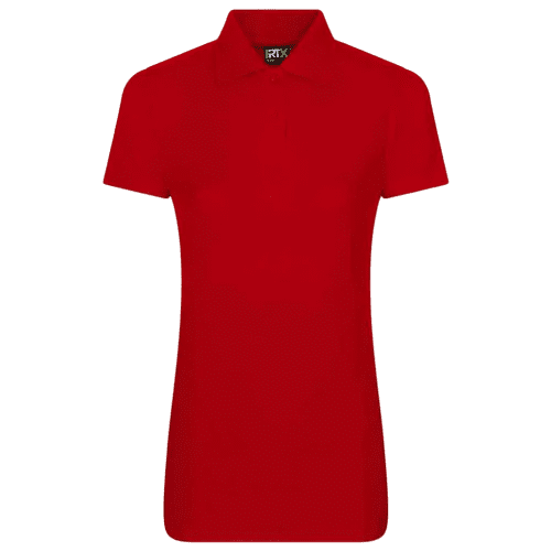 Custom Printed RTX Pro Ladies' Polo Shirts in Red from Total Merchandise