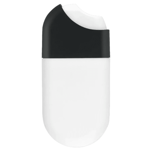 Promotional branded 15ml Hand Sanitiser Spray with a black lid from Total Merchandise