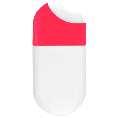 Promotional printed 15ml Hand Sanitiser Spray with a magenta lid from Total Merchandise