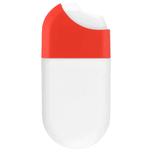 Company logo printed Hand Sanitiser Spray with a red lid from Total Merchandise