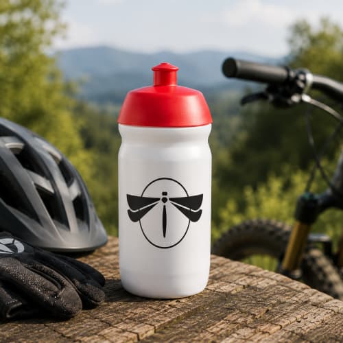 Lifestyle image of the 500ml HydroFlex™ Squeezy Sports Bottles by Total Merchandise