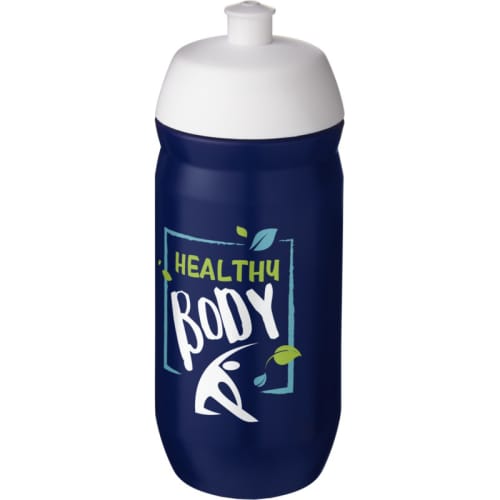 HydroFlex Promotional Squeezy Sports Bottles in Blue/White from Total Merchandise