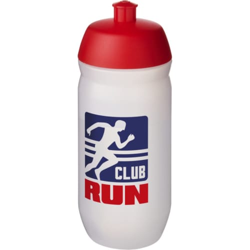 Custom Branded Squeeze Water Bottles in Clear/Red from Total Merchandise