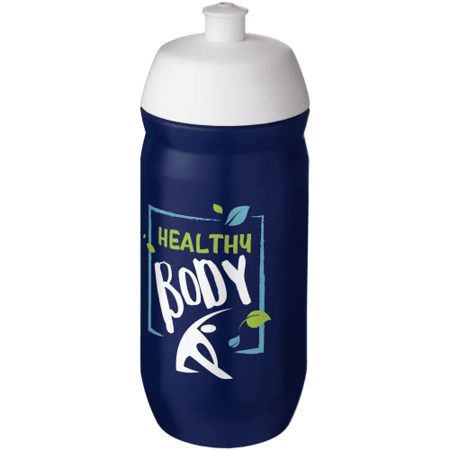 HydroFlex Promotional Squeezy Sports Bottles in Blue/White from Total Merchandise
