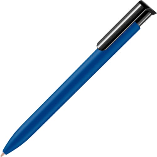 UK Branded Absolute Soft Feel Ballpens in Blue from Total Merchandise