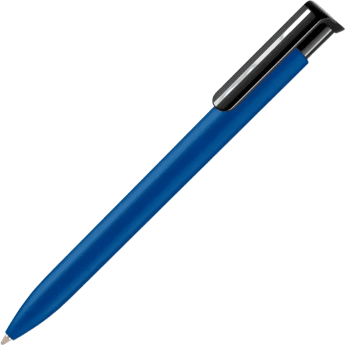 UK Branded Absolute Soft Feel Ballpens in Blue from Total Merchandise