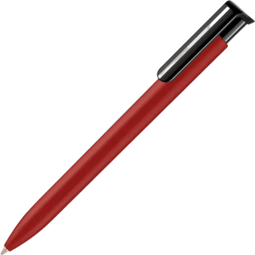 UK Branded Absolute Soft Touch Ballpens in Dark Red from Total Merchandise