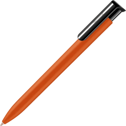 Branded Absolute Soft Feel Ballpens in Orange from Total Merchandise