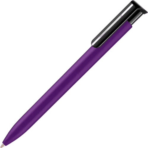 UK Printed Absolute Soft Touch Ballpens in Purple from Total Merchandise