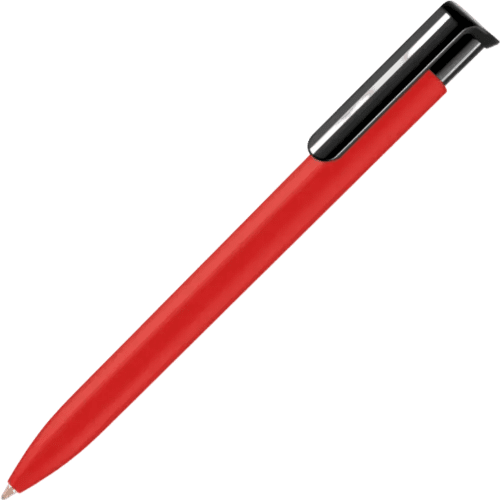 Promotional Absolute Soft Feel Ballpens in Red from Total Merchandise