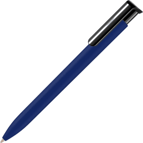 Promotional Absolute Soft Touch Ballpens in Royal Blue from Total Merchandise
