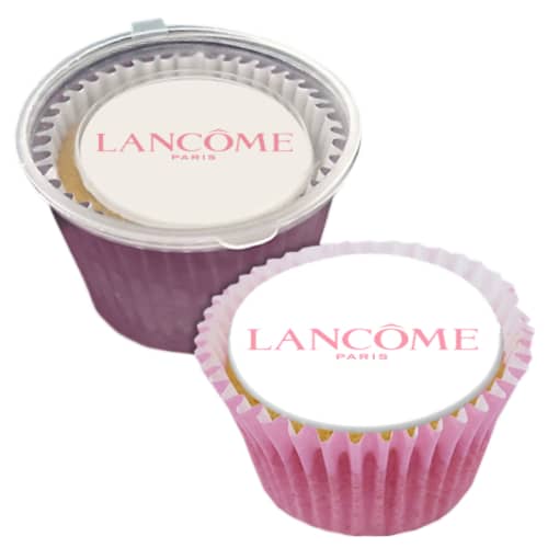 UK Branded Cupcake Pots in Pink from Total Merchandise