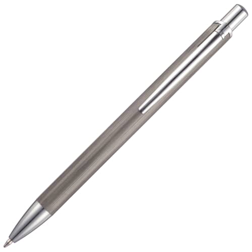 Custom Branded Promotional Aluminium Swallow Ballpens in Charcoal from Total Merchandise