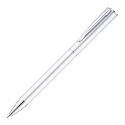 UK Express Engraved Catesby Twist Metal Pens in Silver from Total Merchandise