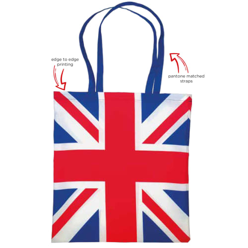 UK Made Bespoke Shopper Bags Printed Edge to Edge by Total Merchandise