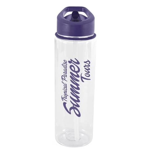 Custom 725ml Evander PET Drinks Bottle With A Printed Design From Total Merchandise