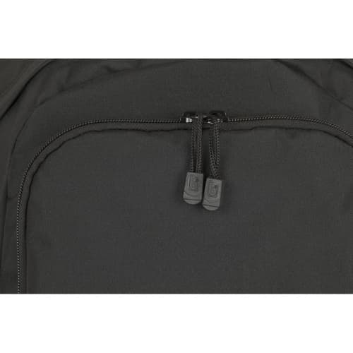 An image showing an example of the zips on the rPET Faversham Laptop Backpacks in Black