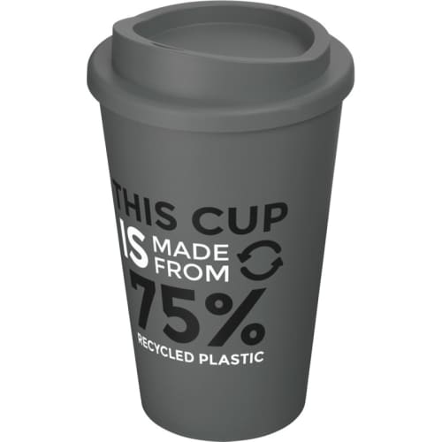 Americano Eco Part Recycled Coffee Cups in Grey/Grey