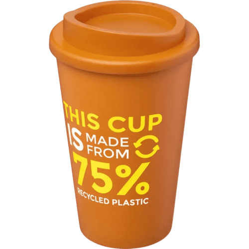 Americano Eco Part Recycled Coffee Cups in Orange/Orange
