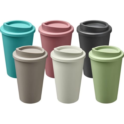 Americano Eco Renew Reusable Coffee Cup With A Printed Design From Total Merchandise