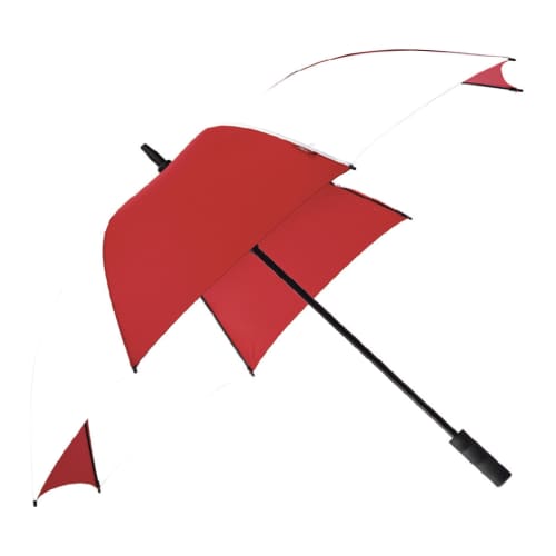 Promotional Falcone Golf Umbrella in Red/White from Total Merchandise